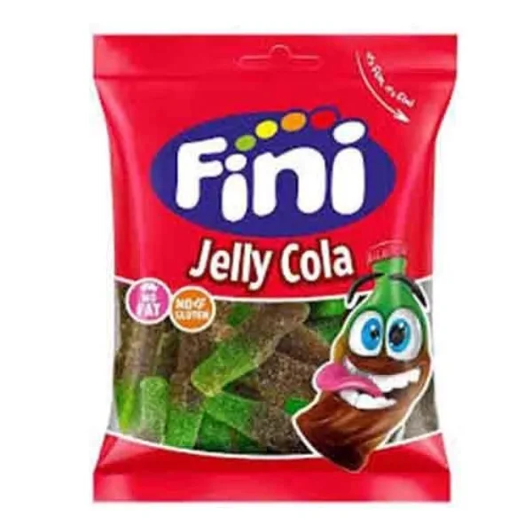 پاستیل فاقد گلوتن اسپانیایی فینی Fini Jelly Cola No Gluten مدل کولا 90 گرم